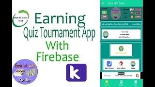 Earn & Play Dynamic Quiz Tournament App Kodular Part 2