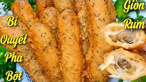 BÁNH CHUỐI CHIÊN/CHỊ Bán BÁNH CHUỐI CHIÊN Chia Sẻ Bí Quyết Pha Bột Giòn Rụm, Phòng To Rỗng Ruột.