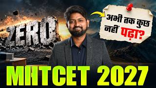 MHT-CET 2027: Zero Se Start Kaise Kare Last 90 Days | #mhtcet2027