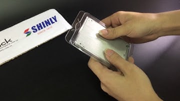 How to put 7mm 2.5" SSD into plastic clamshell box (www.memorypack.com.tw)