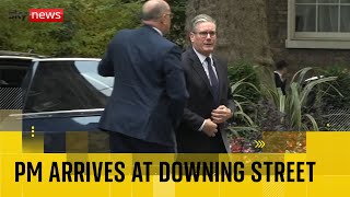 Download Lagu Prime minister arrives at Downing Street with national security adviser after synagogue attack MP3