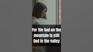 Thumbnail of GOD'S IN THE MOUNTAIN IS STILL GOD IN VALLEY 😍 #shorts