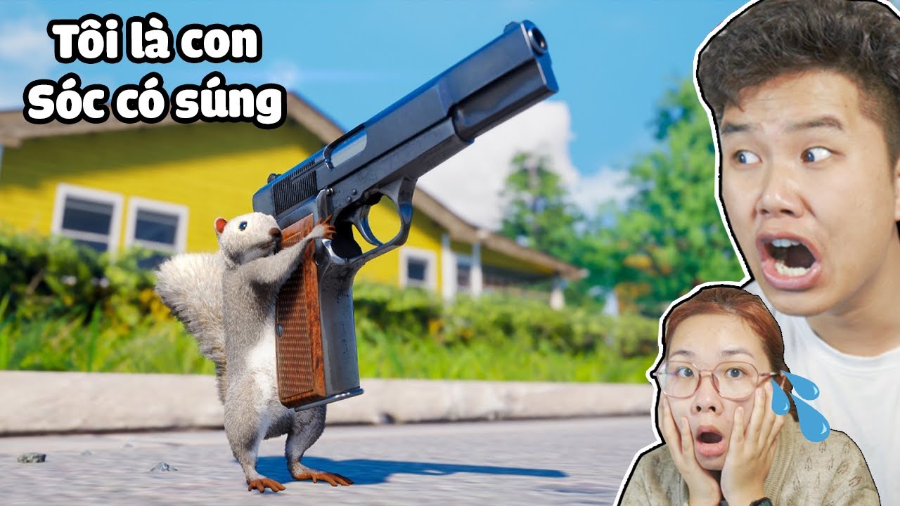 Tôi Là Con Sóc Có Súng Troll Cả Thành Phố ? bqThanh & Ốc Chơi Squirrel with a Gun Tấu Hài