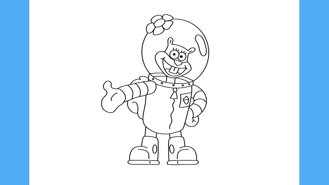 HOW TO DRAW SANDY FROM SPONGEBOB SQUAREPANTS