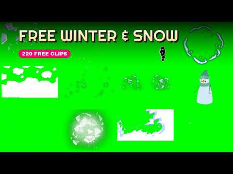 Best Winter & Snow Green Screen Effects - 220 Free Clips