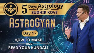 5 Days Astrology Live with Sudhir Kove -Day 1- How to make and read Kundali? Horoscope screenshot 4