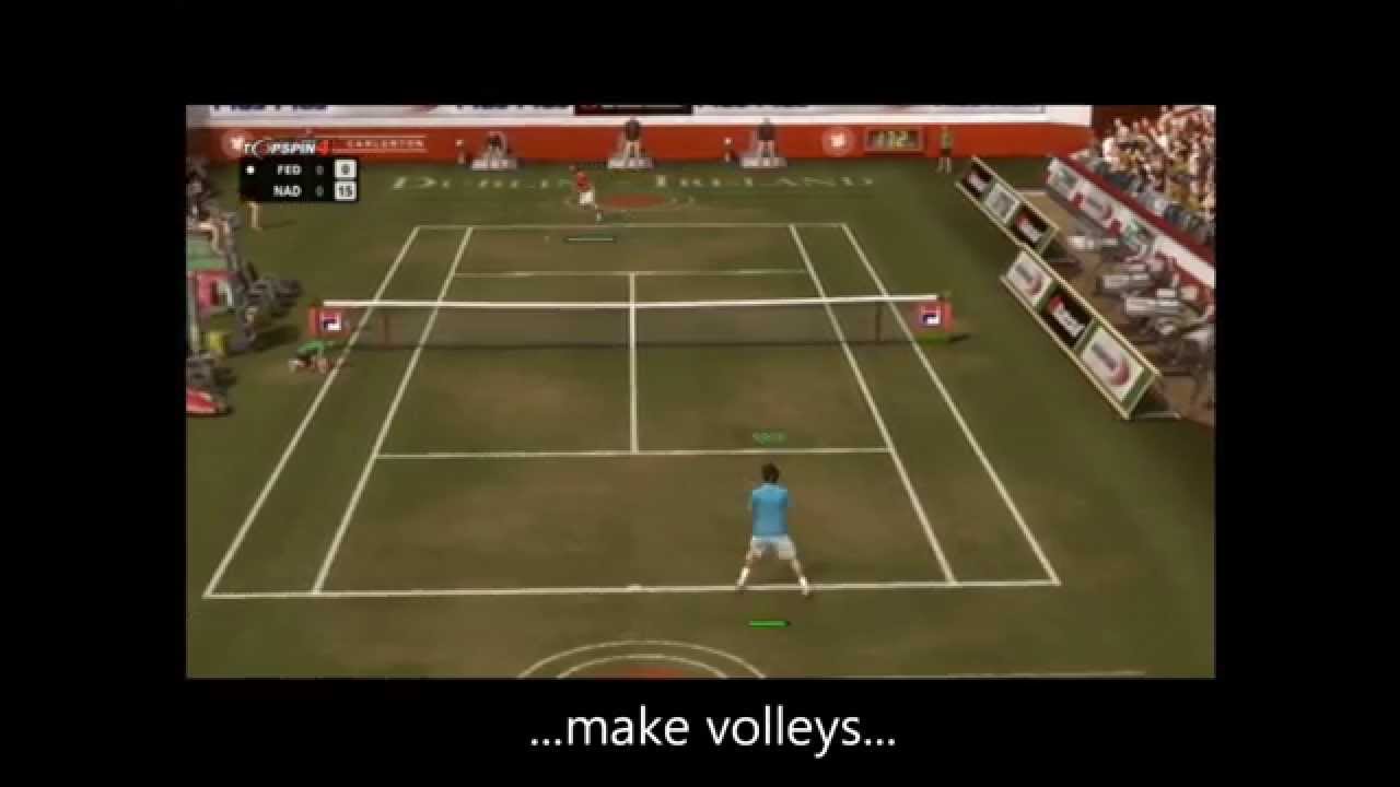 Roger Federer vs Rafael Nadal (Topspin 4 Video Gameplay-Volleys and Dropshots)