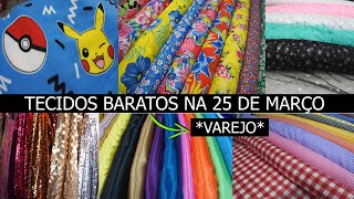 TECIDOS BARATOS NA 25 DE MARÇO - VENDE VAREJO - LOJA MARLU TECIDOS FINOS screenshot 3