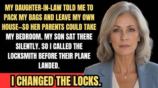 My Daughter in Law Told Me to Leave My Own House — So I Changed the Locks Before Her Parents Arrived