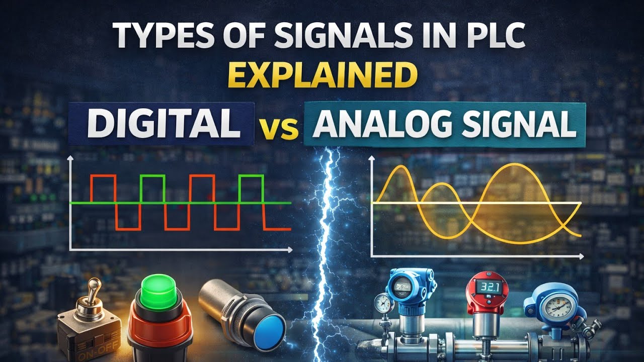Types of Signals in PLC Explained 🔥| Digital vs Analog Signal | PLC ...