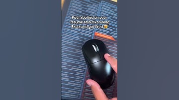 Thry can’t fire me now 😩 #excel #mousepad #office #powerpoint #exceltips