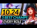 3 BEST CHAMPIONS per ROLE to MAIN in the NEW META - 10.24 Tips - LoL Meta Guide