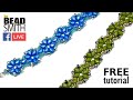 Beadsmith FB Live: Flower Berries Bracelet FREE Tutorial (Mini Gem Duos, Microspacers &amp; Seed Beads)