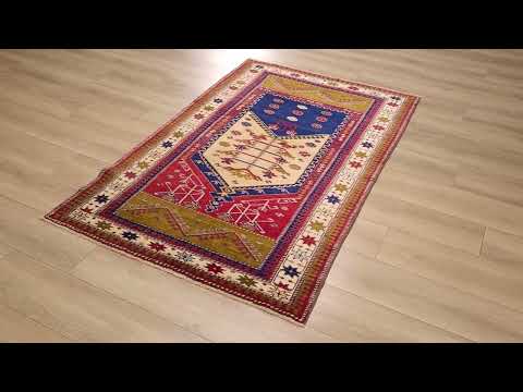 El Dokuma Anadolu Desenli Kırmızı Yün Sultanhanı Sandık Eskisi Halı inceleme videosu kapak görseli