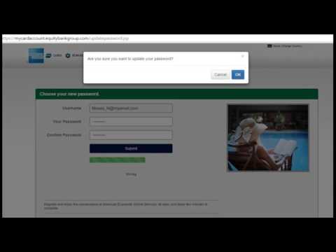 Equity Bank American Express - How to Register for My Account