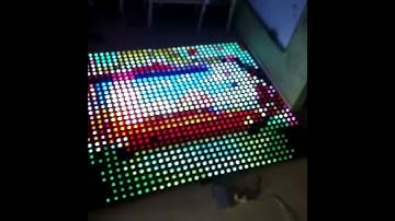 WLED Jinx! LED Matrix Software playing AV video
