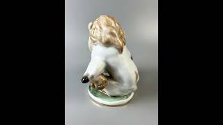 Lomonosov LFZ Lion and Hare Rabbit Bunny Figurine