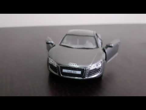 Red & Gray Audi R8 For Diecast Lovers