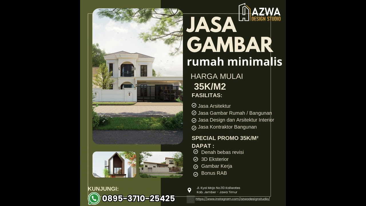 PALING BAGUS, Call 0895-3710-25425, Jasa design interior murah jember