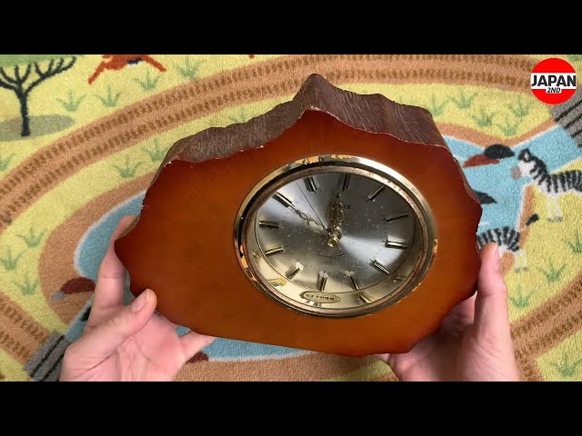 CITIZEN wooden table clock antique 7RG023 シチズン 刻がくるった