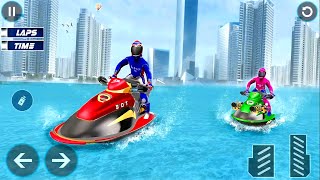 Water Jet Ski Boat Racing Shooting 3D - Boat Games - Android Gameplay screenshot 2