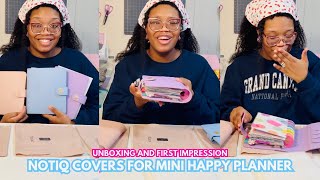 Notiq Planner Mini Happy Planner Covers Unboxing