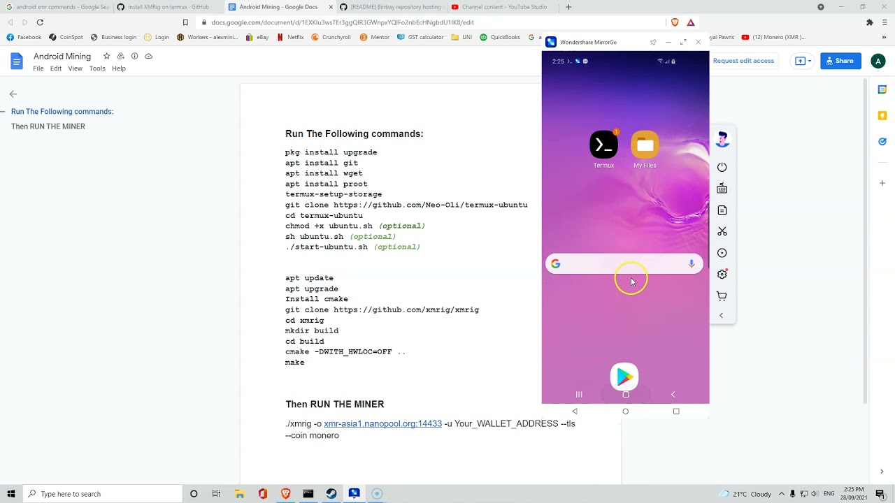 Mining XMR - MONERO on ANDROID PHONE. legit crypto mining on samsung