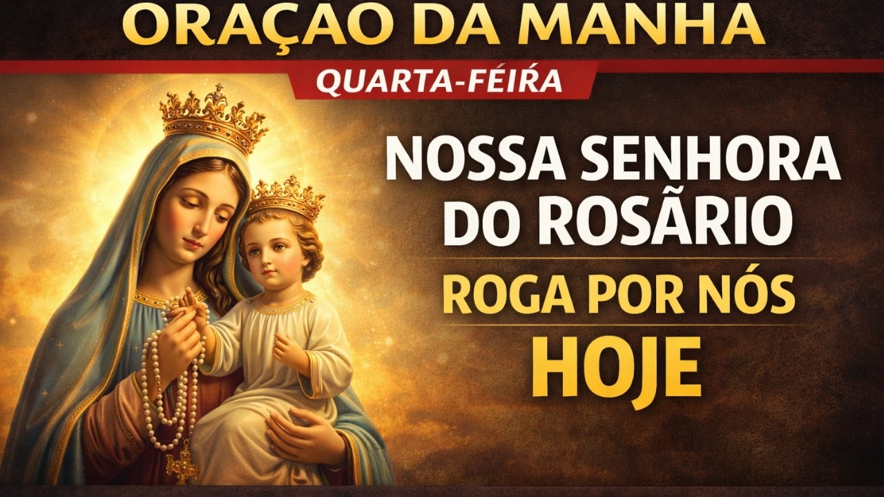 oração da manha nossa Senhora do Rosário ROGAI POR NOS HOJE