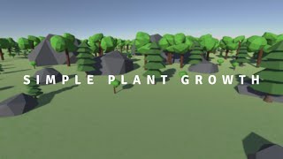 Let your plants grow on the Unity terrain ! Simple Plant Growth Trailer