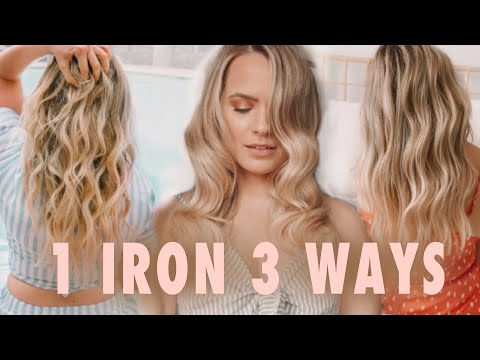 1 Curling Iron 3 Totally Different Curls & Waves - Kayley Melissa