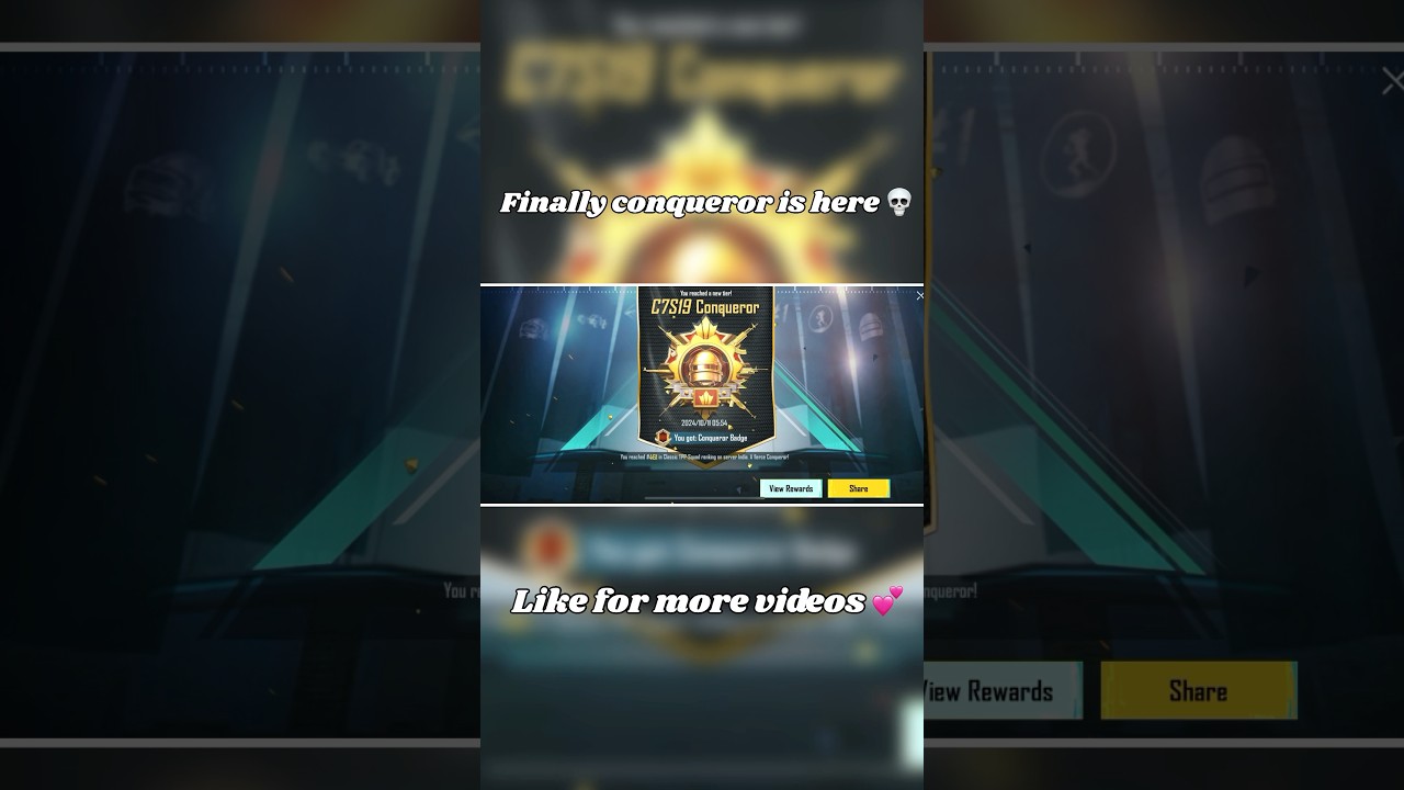 Finally conqueror is here 💕