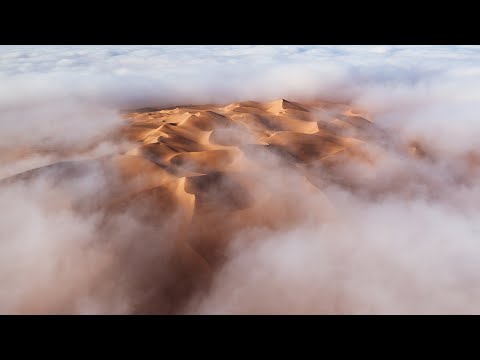 Liwa Desert & Fog - Rare Drone Footage!