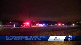 Deadly weekend on Sarpy County roads impacts first responders