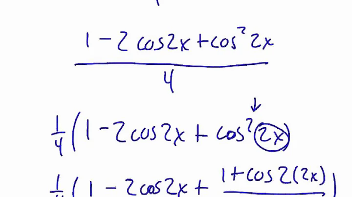 Pre-Calculus 5.5: Multiple-Angle and Product-to-Sum Formulas part 1