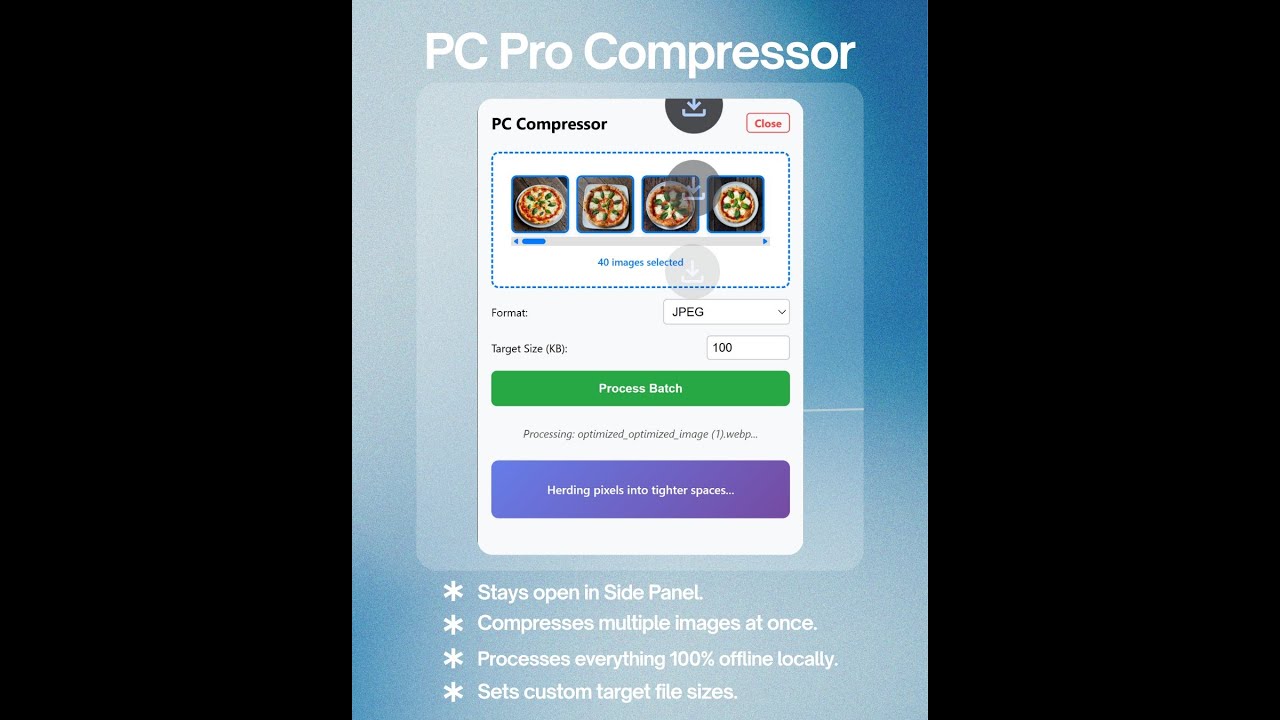 PC Pro Compressor: Private Batch Image Optimizer