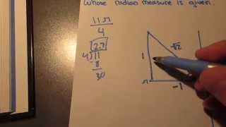 App D, #28: Finding the Exact Trig Ratios for 11pi/4