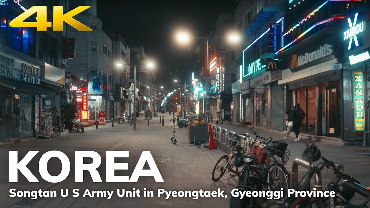 【4K】 Songtan U S  Army Unit in Pyeongtaek, Gyeonggi Province
