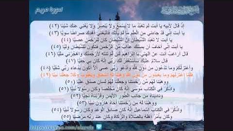 سورة مريم بصوت فضيلة الشيخ محمد العريفى