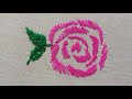 Hand embroidery rose 🌷,/Rose Flower stitches /viral /Embroidery/trending♥️🥀/Gituhandwork123 