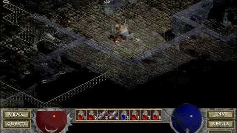 Diablo 1 - Single Player Warrior Walkthrough (Part 2)