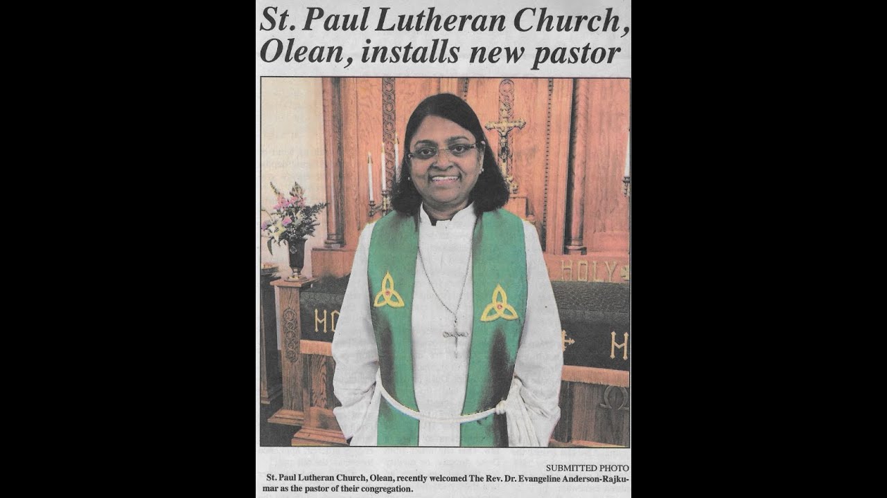 Olean Indiana Installation of Rev. Dr. Evangeline Anderson-Rajkumar, St. Paul ...