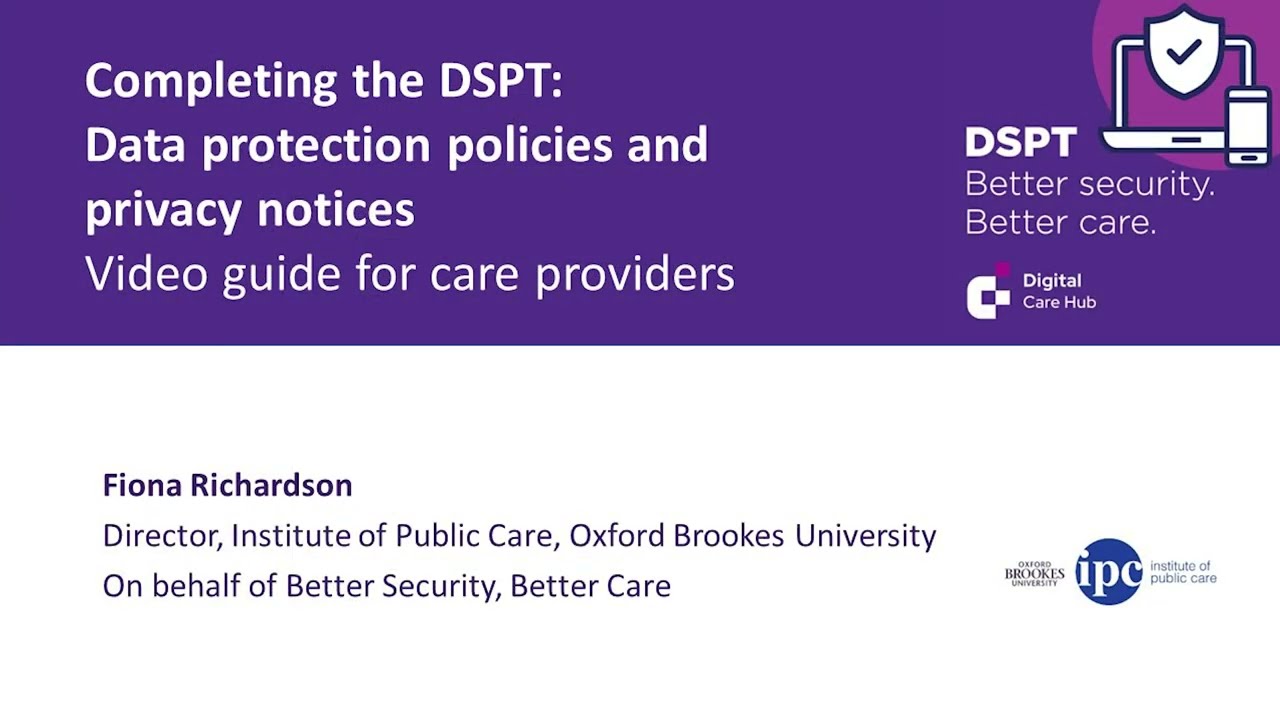 Data protection policies and privacy notices - DSPT questions