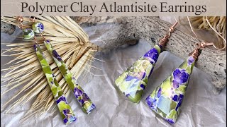 Create Polymer Clay Earrings using Translucent Clay & Alcohol Inks