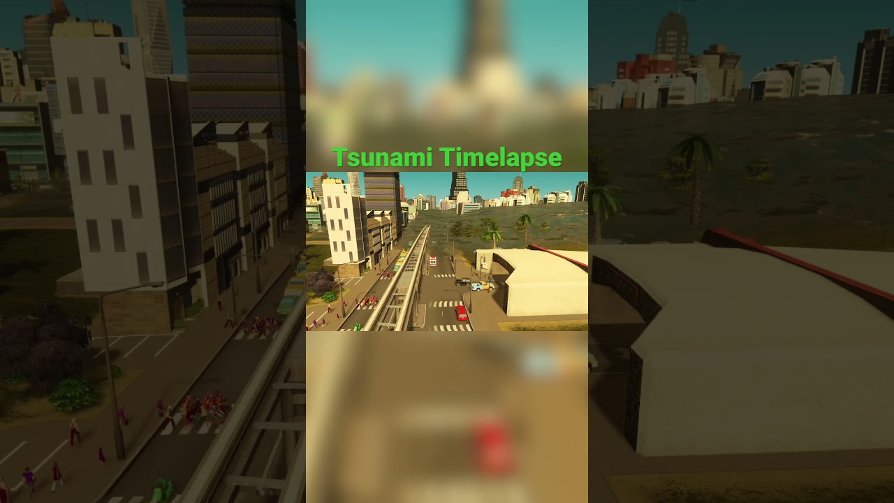 Tsunamis in this game are ridiculous 💀🌊 Cities Skylines