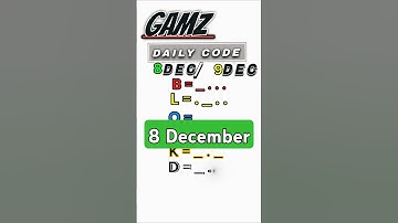 Gemz daily code today 8 Dec | gemz daily cipher codel gemz morse code December 8 #games #airdrop