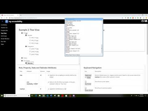 Accessible Angular Tree view component #ng-accessibility