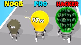 NOOB vs PRO vs HACKER - Watt The Bulb