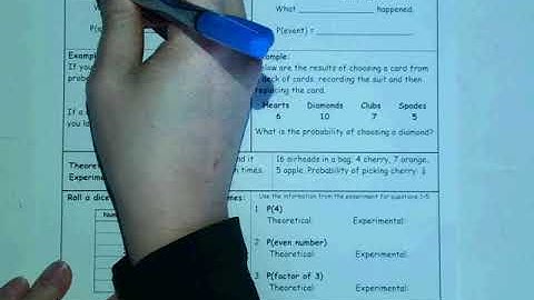 Unit 6 Notes:  Intro to Probability