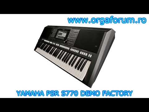 YAMAHA PSR S770 demo factory all