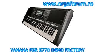 YAMAHA PSR S770 demo factory all